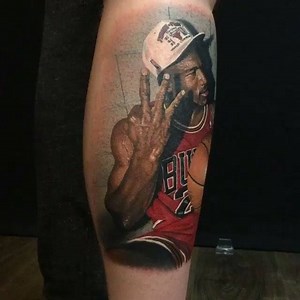 Insane detailed Jordan tattoo. #DailySole 📸: @stevebutchertattoos | DailySole