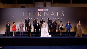 What a night! ✨ The stars of Marvel Studios’ #Eternals stepped onto the blue carpet to celebrate the World Premiere in Hollywood! Experience the film only in theaters November 5. | Marvel Studios