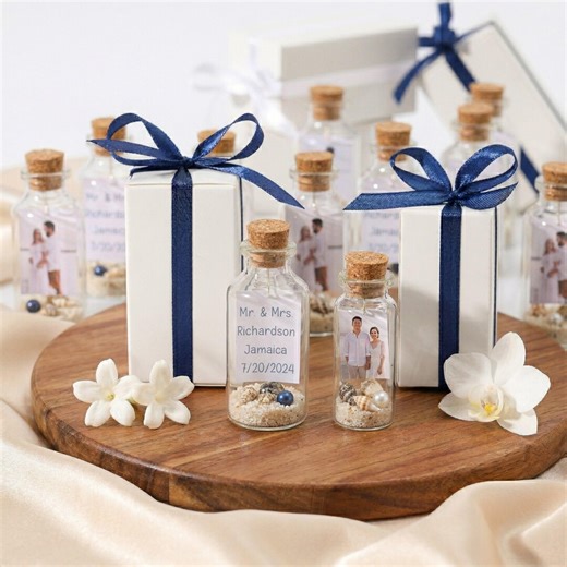 Save the Date Message in a Bottle Wedding Favors, Elegant Wedding Guest Gifts in Bulk, Personalized Photo Keepsake, Wedding Save Date - Etsy