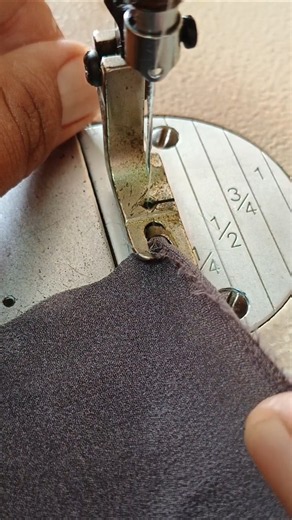 Rolled hem foot sewing tutorial #sewing #hemming #hemmingfoot #sewingforbeginners