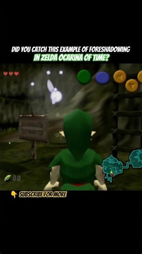 Foreshadowing example in Zelda Ocarina of Time #nintendo64 #nostalgia