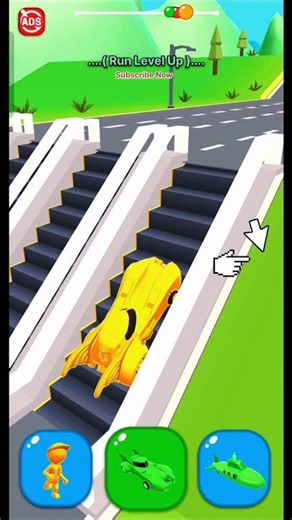 Shape shifting 🚕 Lv-1772 Funny Race Gameplay new hyper casual games #shapeshifting #gameplay #shorts