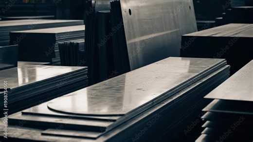 Stacks of paper arranged neatly on desks in an office setting creating a professional workspace scene