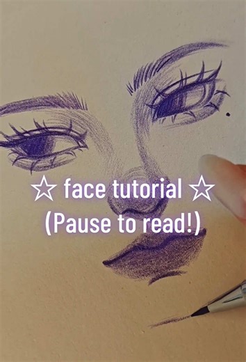 Cute Doll Face Drawing Tutorial