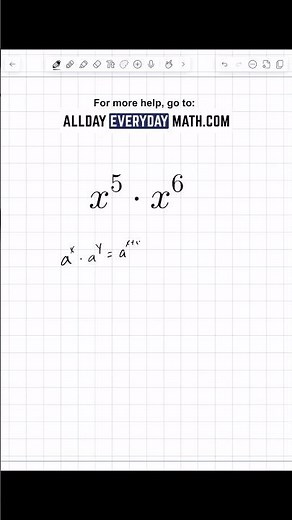 How to use the multiplication rule (laws of exponents) in Algebra 1!