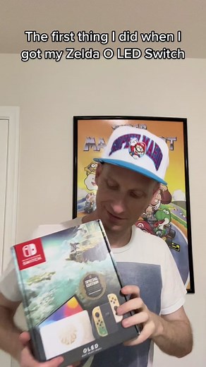 The first thing i did when i got my Zelda OLED Switch. #oledswitch #switcholed #zeldaswitch