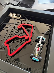 Silverstone Circuit Map and F1 Car Frame - Etsy UK