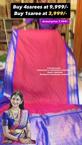 Don’t miss the sale ⚠️Get all ur wedding collections at weavers price absolutely Once compare our collections with any store in Hyderabad or out of Hyderabad even in Kanchi🛍️💫 Services we provide - COUTURE (Maggam works)| MAKEUP | PHOTOGRAPHY | EVENT MANAGER At budget friendly ranges WEDDING BRIDAL COLLECTIONS AMAZING OFFERS = SRIMUDHRASAREES HURRY UP and grab the offers Updates: 1. ✅Online orders available from 11AM - 8PM✅ 2. NO return ❌& NO exchange ❌ 3. ⚠️5% GST EXTRA⚠️ Online shopping Cont