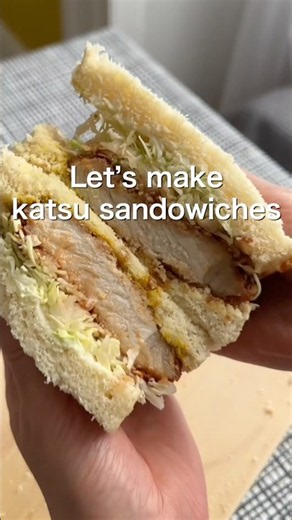 The crispiest KATSU SANDO - Japanese pork cutlet sandwich!