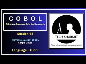 COBOL MOVE Statement: How to Move Literals & Data Items | COBOL Programming Tutorial
