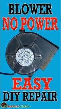 Dead Blower (DC Centrifugal Fan)! Try This Easy DIY Fix! #BlowerFix #NoPowerFix #DIYRepair #HomeDIY