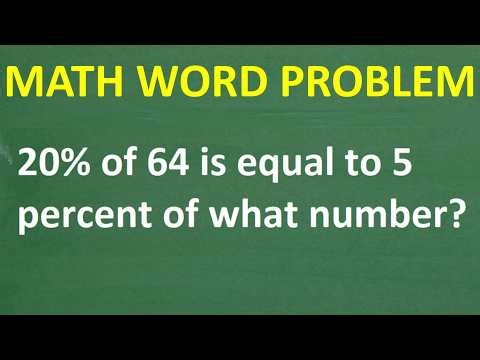 Percent Word Problem – how well do you know percent?