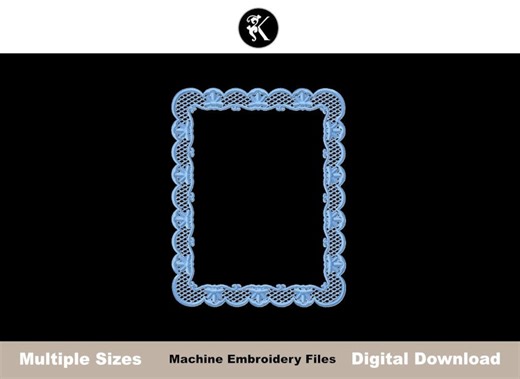 Lace Frame Machine Embroidery Design, Retro Patterns, Vintage Doily, 4in - 12in - Etsy
