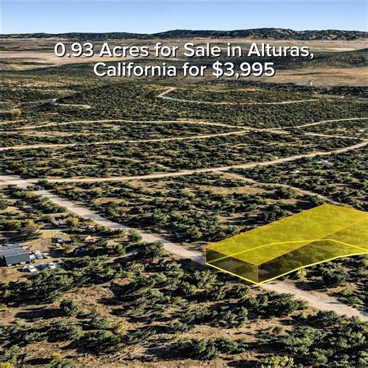 0.93 Acres for Sale in California for $3,995. #california #landcentury #fyp #realestate #shorts #fy