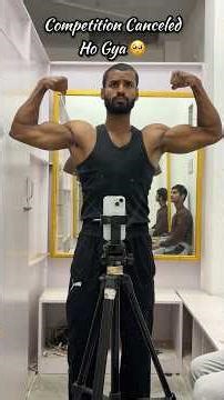 My Natural Bodybuilding Competition Canceled 😞 💔#bodybuilding #motivation #minivlog #shorts