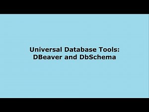 How to use universal database tools DBeaver and DbSchema to work with a MS Access database?