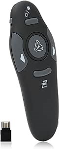 Presentation Clicker, Presenter Remote Clicker for Presentation Remote, PPT Clicker 2.4GHz USB Presentation Clicker for Computer, Laptop,