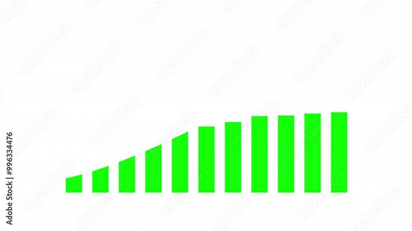 Business growth concept in graph chart showing marketing sales profit increasing to future target . growing business concept. Clean Hi-tech style technology chart with a grid