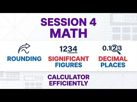 video math session 4 , Rounding and approximation , significant figures and decimal places