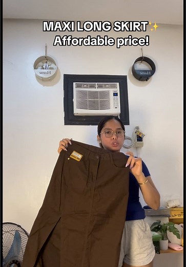 Maxi long skirt mura lang po yan #maxiskirt #fashion #outfitideas