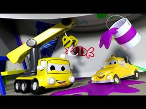 The Playhouse with the Baby Cars in Car City ! - Cartoon for kids