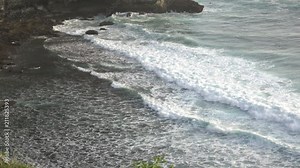 Pura Luhur Uluwatu. Bali Indonesia, the Panoramic view in time sunset