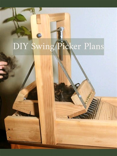 DIY Swing Picker for Easy Wool Preparation