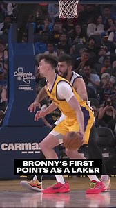 First Purple & Gold bucket for Bronny | Los Angeles Lakers