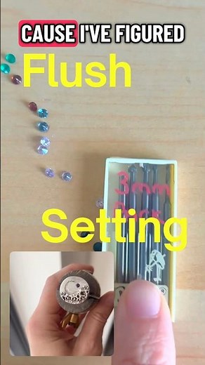Tips for flush setting gemstones | #jewellerydesign