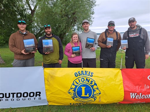 Brandon Teberg, Kyle Elfering win Osakis Lions Walleye Tournament