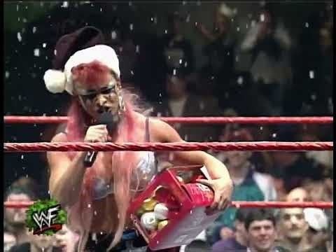 Vader Dressed as Santa Claus Attacks The Artist Formerly Known as Goldust W/ Luna (WWF Raw 12/22/97)