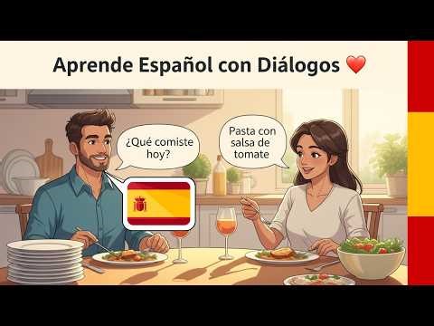 Easy Spanish Conversation | What Do You Eat for Lunch? 🍛 Aprende Español Fácil!