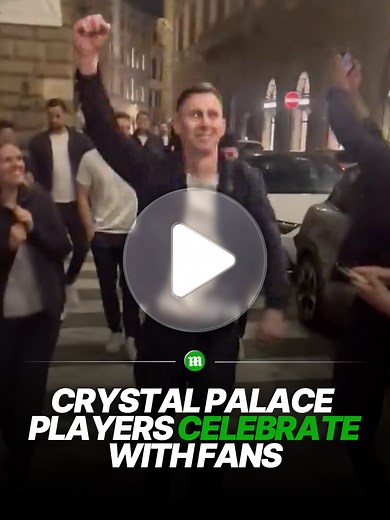 Crystal Palace have taken over Florence 🥳 🎥 louieterry95 #crystalpalace #henderson #football #news #conferenceleague