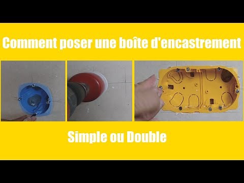 Electricité, comment installer une boîte d'encastrement