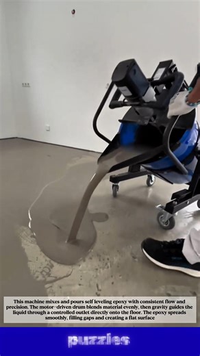 Self Leveling Epoxy Floor Machine 😱 Smooth Results in Minutes!