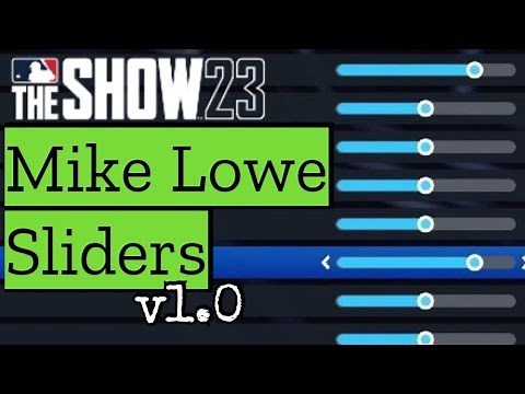 Mike Lowe MLB The Show 23 Sliders v1.0 (sliders, settings, and more)