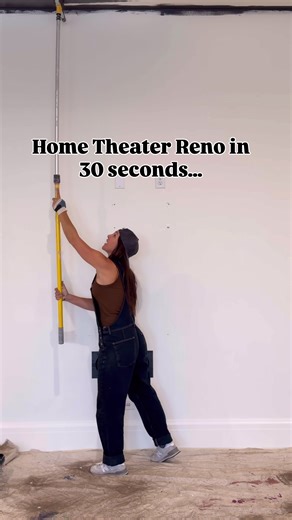 Part 1: Home Theater project- which sconce light should I get? Mood board and options at the end! ...And YES color drenching dark, but still flat sheen on the ceiling and eggshell on the walls #homerenovation #home #DIY #renovation #noscrubs