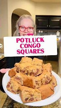 Easy Congo Squares! Chocolate Chip Brown Sugar Bars