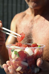 How to Eat Poke Like a Muscle Beach Body Builder