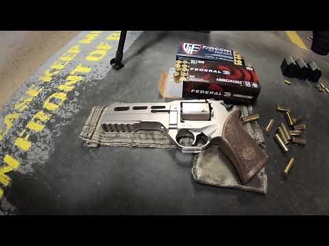 Chiappa Firearms Rhino Revolver 50DS at the shooting range