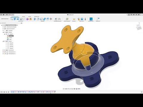 Kugelgelenk erstellen und Animieren! Fusion 360 Tutorial Deutsch CAD