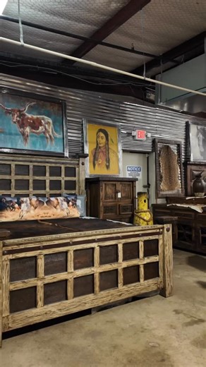 ✨ Transform your space into a true Western bedroom retreat ✨ This handcrafted bed blends rustic character with modern country house charm — solid wood, bold detail, and timeless design made to last a lifetime. Whether you’re designing a full rustic furniture makeover or just looking for that centerpiece that sets the tone, this is the statement piece your home deserves. 📍 Visit us in Corsicana, TX (16,000 sq ft showroom) 🌎 Nationwide white-glove delivery 💳 Financing available up to 60 months 
