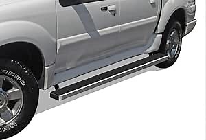 APS Running Boards (Nerf Bars Side Steps Step Bars) Compatible with Ford Explorer Sport Trac 2001-2006 Crew Cab (Silver 5in 304 Stainless Steel)