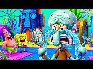 SpongeBob EPIC SHAVING DISASTER! 😱 Squidward Goes BALD | SpongeBob Funny Animation