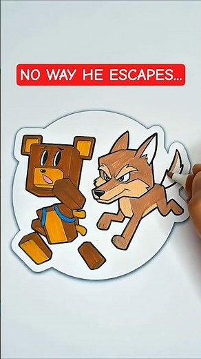 HE'S ALMOST CAUGHT! Can Baaren Survive? #superbearadventure #coloring #satisfying