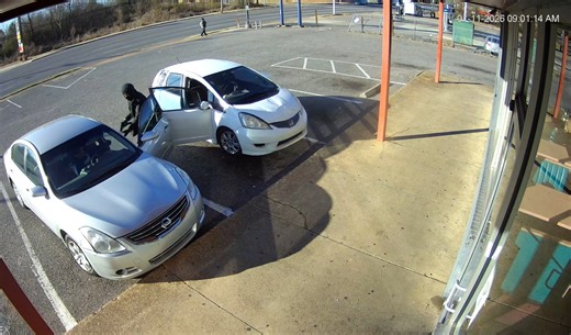 Trio of carjackers caught on camera in strip mall