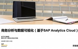 商务分析与数据可视化（基于SAP Analytics Cloud），2022.11.13-14