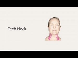 Reduce neck wrinkles with Face Taping