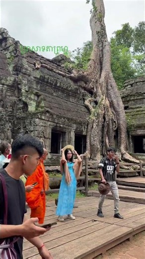 Ta Prohm Temple: Cambodia's Most Famous Ancient Heritage Hidden in the Jungle! 🌿🏛️ #ancientplaces