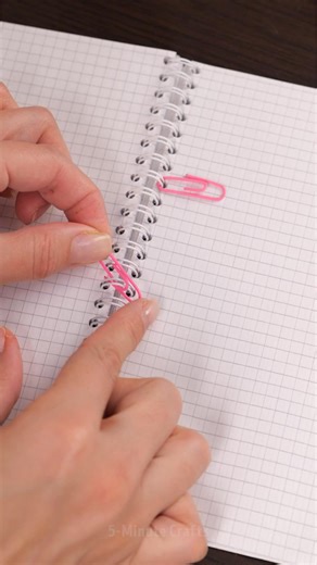 Upgrade Your Spiral Notebook with Stickers and a DIY Clip Bookmark | 5-Minute Crafts GIRLY